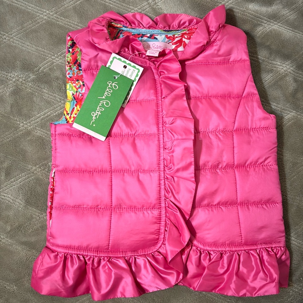 NWT Lilly Pulitzer Girl XS (2-3) Cypress Puffer Vest